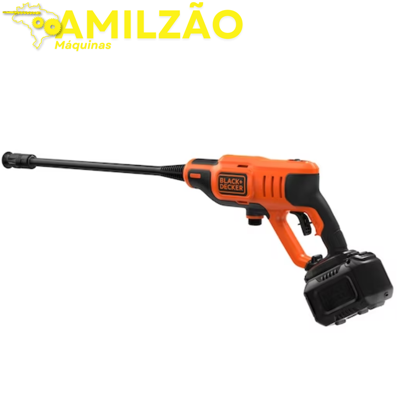 Lavadora de Pressão Portátil a Bateria 20V MAX 350 PSI Bivolt Black+Decker BCPC20D1-BR